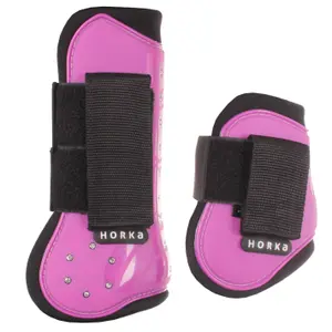 Set van 4 gesloten pvc slobkousen met strass-steentjes Horka image-0