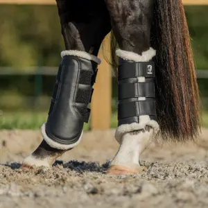 Zamknięte Ochraniacze dla koni z futrem HORKA image-2