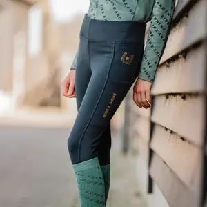 Ridebukser med fuldt greb til piger HORKA Pull-On Gina image-0