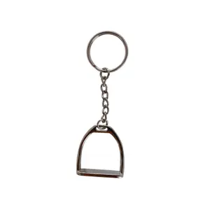 Keyring with stirrup Red Horse