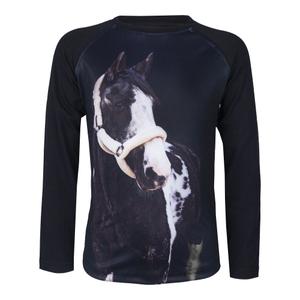 590713-2-t-shirt-de-manga-comprida-para-criancas-red-horse-pixel-fw22-2-preto