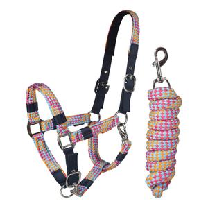 590913-127-halter-and-lead-rope-set-for-horse-red-horse-127-orange