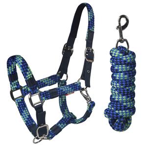 590913-7-halter-and-lead-rope-set-for-horse-red-horse-7-green