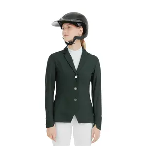 aerm125-dark-green-wettkampfjacke-damen-horse-pilot-aeromesh-dunkelgrun