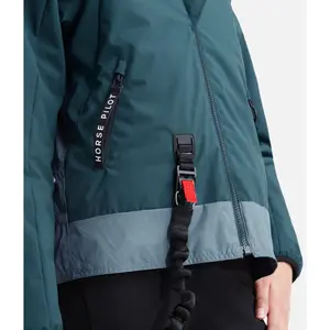 Damen Bomberjacke mit Kapuze Horse Pilot image-5