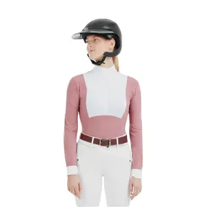Camisa de manga comprida de competição feminina Horse Pilot Monica image-0