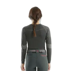Langarmshirt, Frau Horse Pilot Optimax image-2