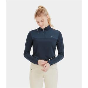 sunr124-navy-riding-polo-shirt-long-sleeves-woman-horse-pilot-sunrise-navy