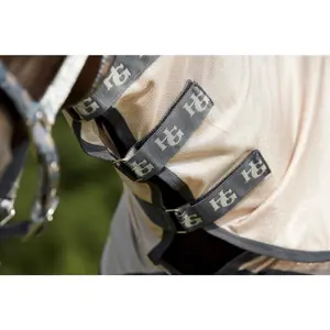 Manta equitación antiinsectos/verano equitación de malla impermeable HorseGuard image-3