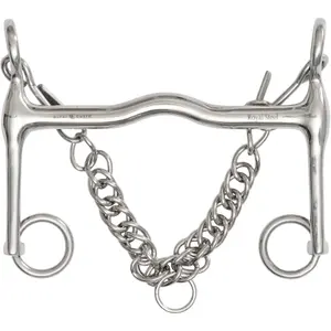 Mordedor de 2 anillos para caballo de goma HorseGuard image-0