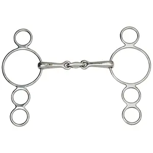 3 lub 4 pierścieniowe Wędzidło dla koni HorseGuard Wien image-0