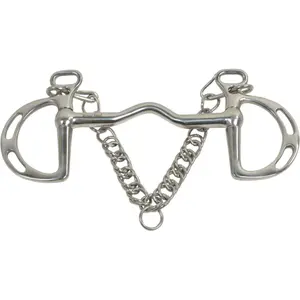 Bit with curb chain for horse HorseGuard Kimblwick image-0