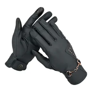 Riding gloves for women Horsenjoy Crystal Bit image-0