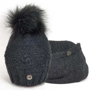 Gorro de inverno e cachecol mulher Horsenjoy Estera image-0