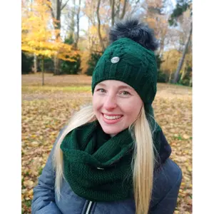 Gorro de inverno e cachecol mulher Horsenjoy Estera image-1