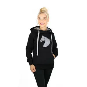 Camisola com capuz para mulher Horsenjoy Born To Ride image-0