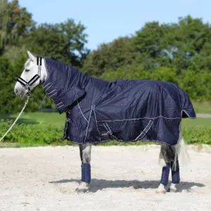 Outdoor  Blanket with neck cover Horsenjoy Aspen 200 g image-0