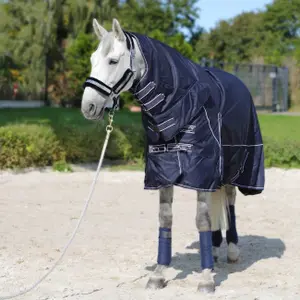 Outdoor  Blanket with neck cover Horsenjoy Aspen 200 g image-1