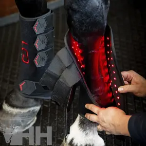 Left Horse Gaiters Horseware LED Red Light image-1