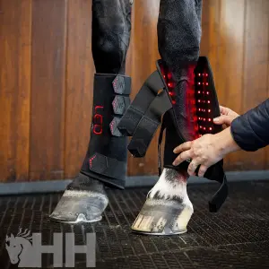 Left Horse Gaiters Horseware LED Red Light image-2
