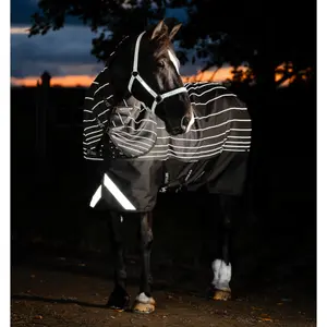 Vandtæt udendørs dækken til pony Horseware Amigo 1200D FieldSafe Reflectech 0g image-1
