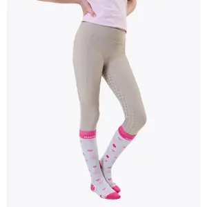 Girls' full grip riding leggings Horseware image-1