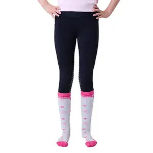 Girls' full grip riding leggings Horseware image-0