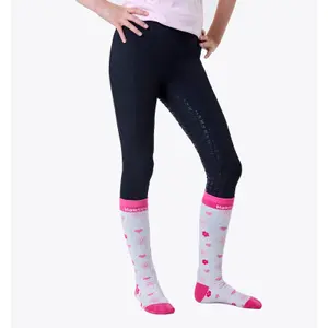 Girls' full grip riding leggings Horseware image-1