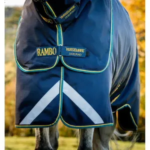 Outdoor blanket with detachable neck cover  Horseware Rambo Duo Force 2.0 image-2