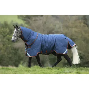 Tappeto da esterno con copricollo per cavalli Horseware Rambo Tech Duo Bundle 150 g image-0