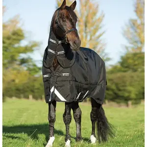 Tappeto da esterno con copricollo per cavalli Horseware Rambo Supreme Turnout 200g image-2