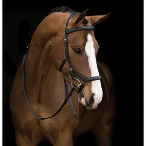 Snaffle bridles for competition Horseware Rambo Micklem Deluxe image-0