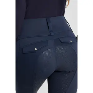 Calças de equitação full grip hermo híbridas mulher Horze Anya image-4
