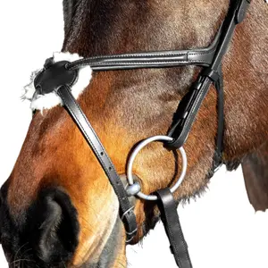 Snaffle hoofdstellen voor gekruiste paarden Horze Prescott image-3