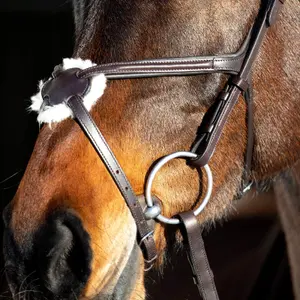 Snaffle hoofdstellen voor gekruiste paarden Horze Prescott image-3