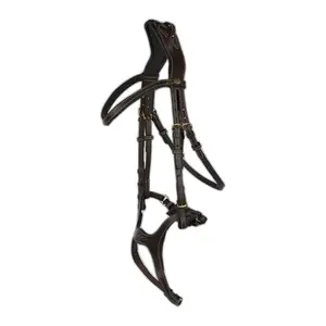 Anatomical horse bridles with embroidery Horze Peckham