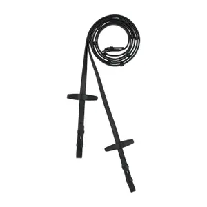 Lederen paardenteugels met stoppers Horze Walthamstaw image-0