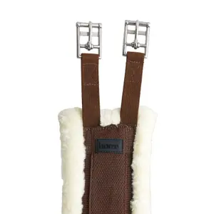 Cincha de neopreno con piel sintética no desmontable para caballos Horze Kyiv image-2