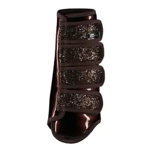 Closed front gaiters for horses with sequined tendon guard Horze image-3