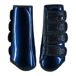 Closed front gaiters for horses with sequined tendon guard Horze image-0