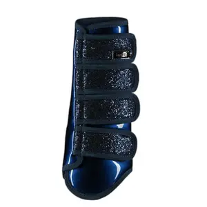 Closed front gaiters for horses with sequined tendon guard Horze image-2