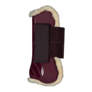 Faux-fur-lined, open-tendon horse gaiters Horze Windsor image-1