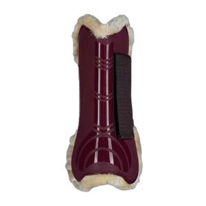 Faux-fur-lined, open-tendon horse gaiters Horze Windsor image-3