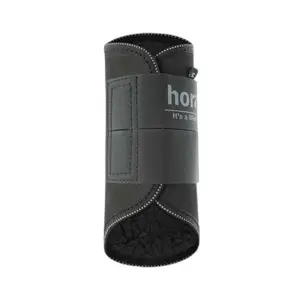 Closed horse gaiters with sheepskin lining Horze image-0