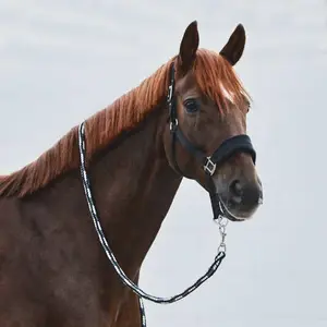 Horse halter with fleece padding Horze Kiel image-1