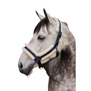 Halster voor paarden met nepbont voering Horze Marquess image-2