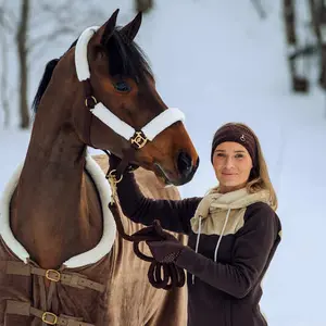 Halter for horse with fur Horze Lincoln image-1