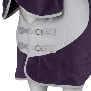 Manta equitación de vellón con cubrecuello equitación Horze Turin image-2