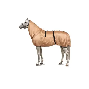 Anti-eczema blanket with belly flap and neck cover for horses Horze image-0