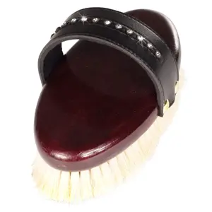 Soft goat hair horse brush Horze Delux image-0